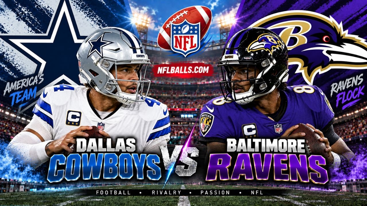 Dallas Cowboys vs Baltimore Ravens Match Player Stats, History, Records & Predictions