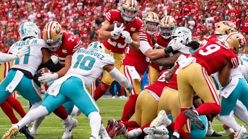 Miami Dolphins vs 49ers Match Player Stats