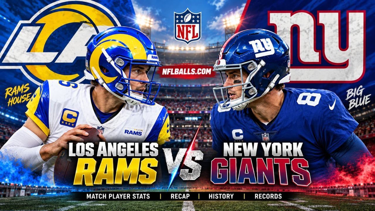 Los Angeles Rams vs New York Giants Match Player Stats, Recap, History & Records