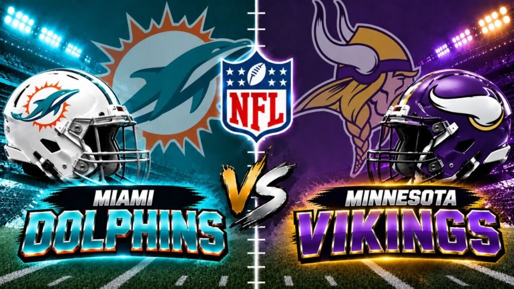 Miami Dolphins vs Minnesota Vikings Match Player Stats
